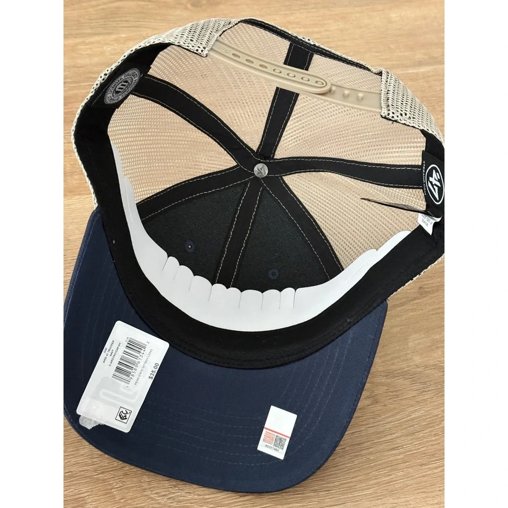 NWT 47 Brand Penn State Nittany Lions Arid Trucker Hat - OSFM - Navy Blue/Tan